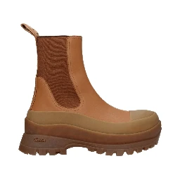 Brown Leather Ankle Boots