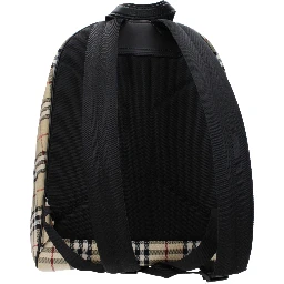 Beige Fabric Backpack