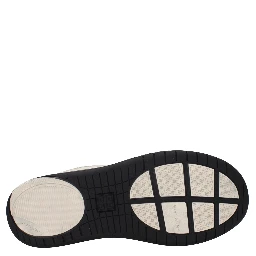 حذاء رياضي سميك من القماش البيج