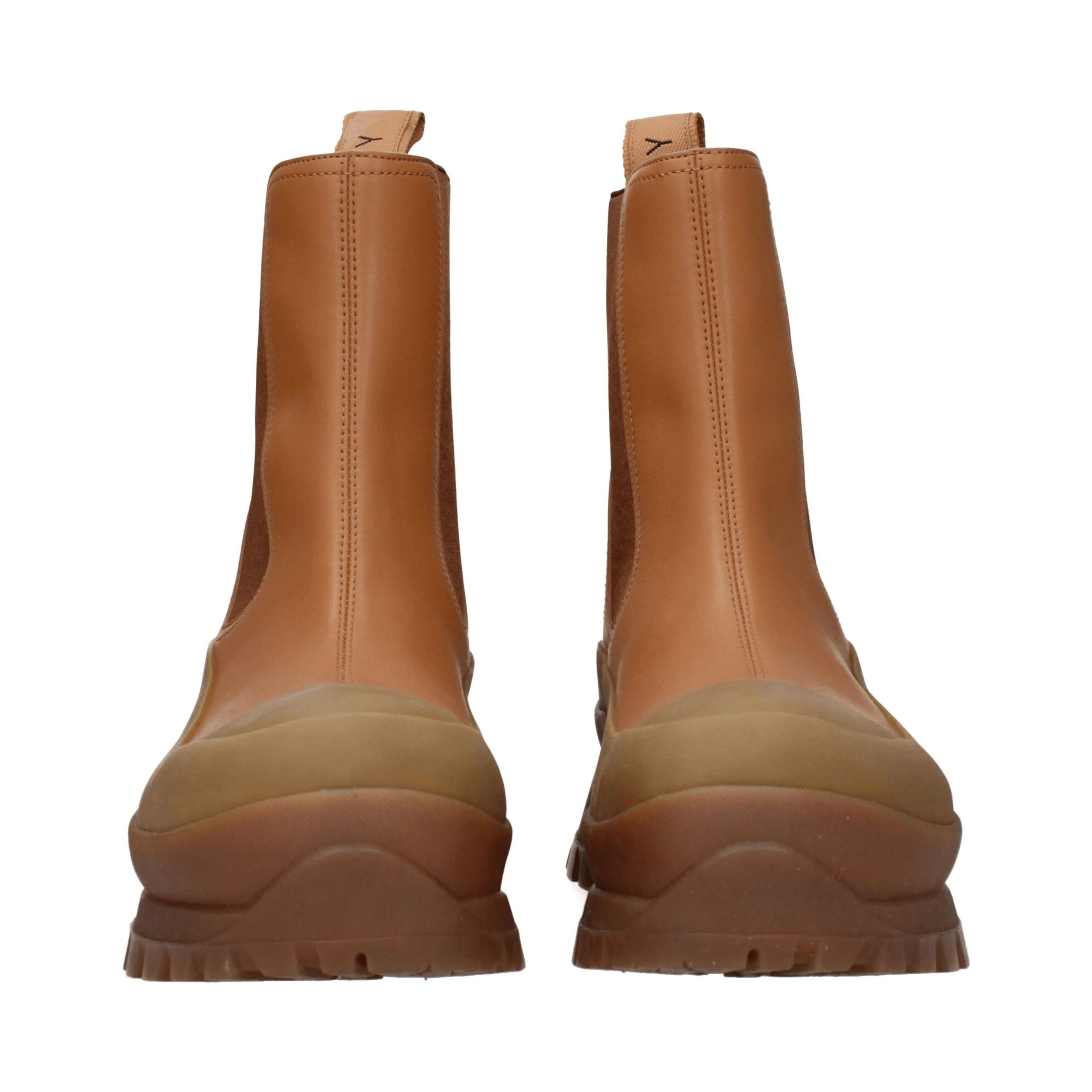 Brown Leather Ankle Boots
