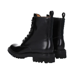 Black Leather Ankle Boots