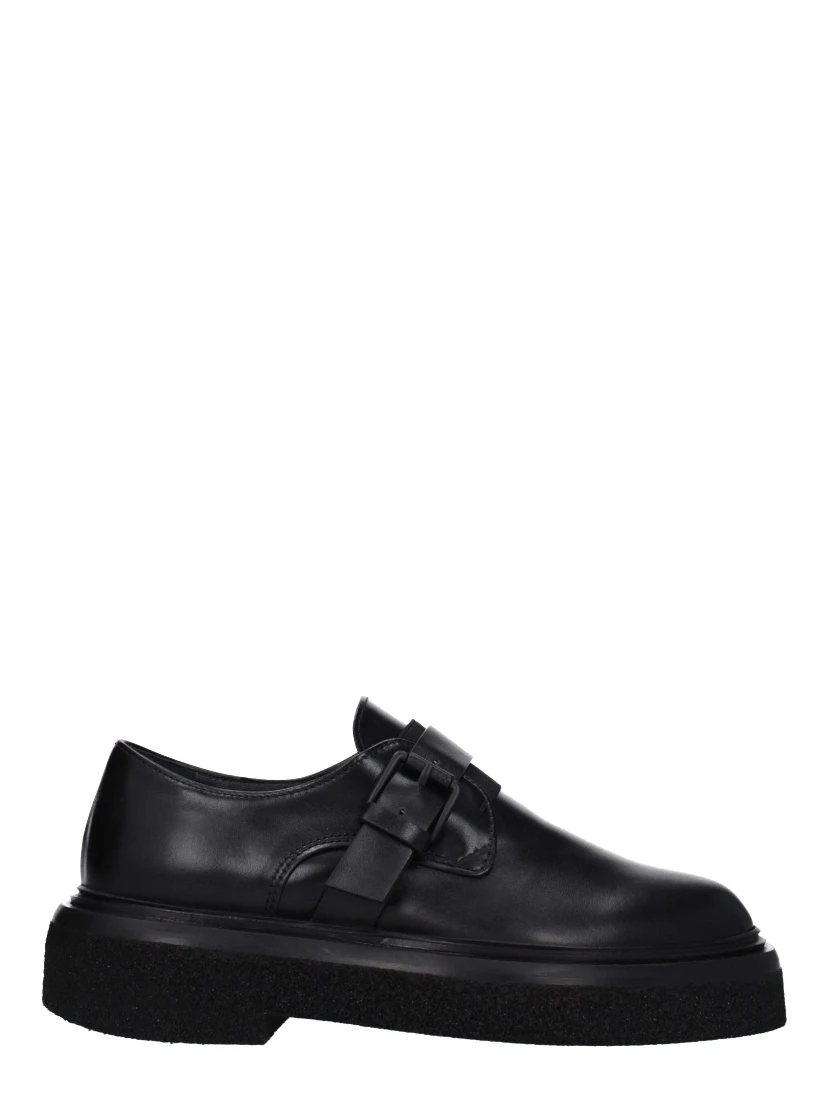 Black Leather Oxfords And Derbies