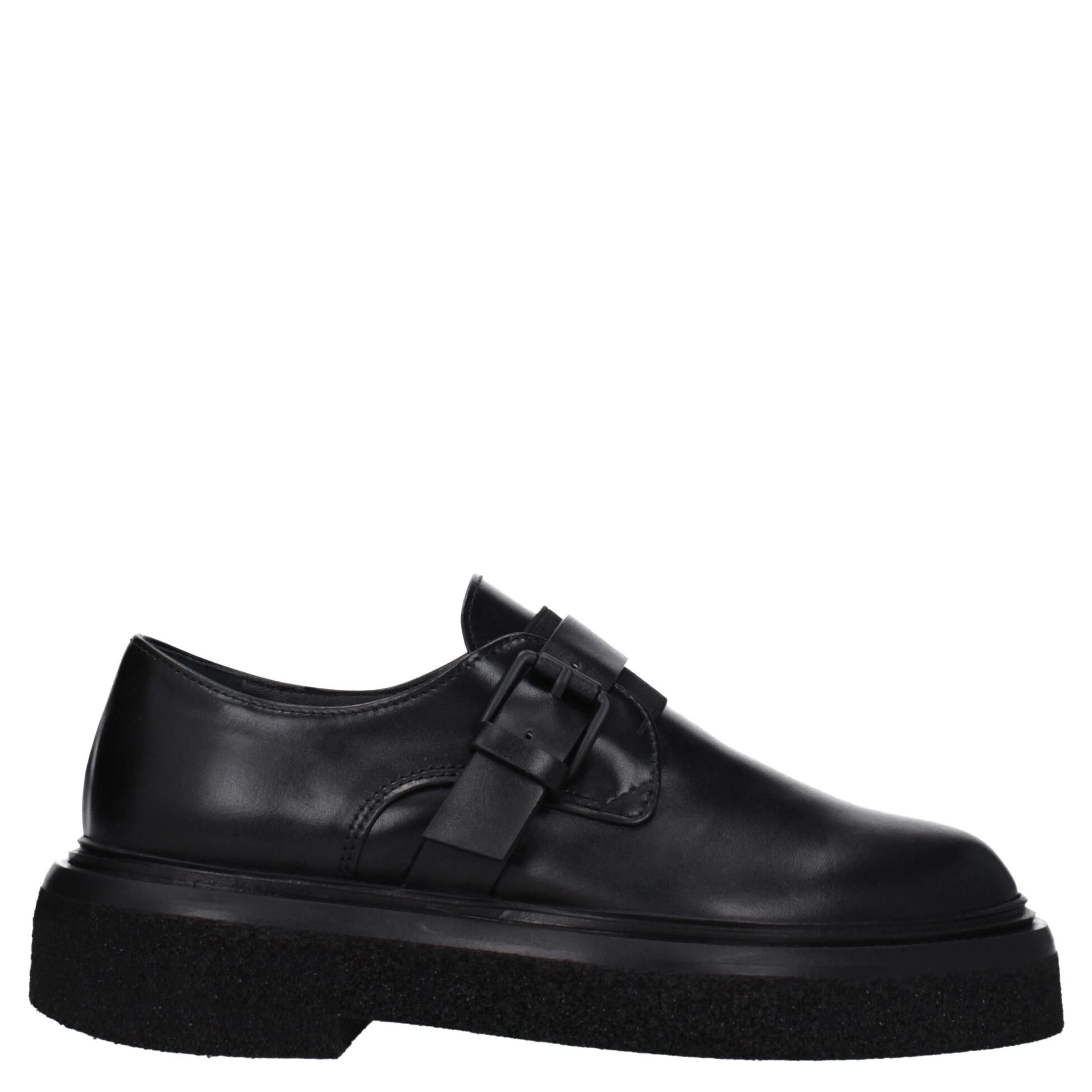 Black Leather Oxfords And Derbies