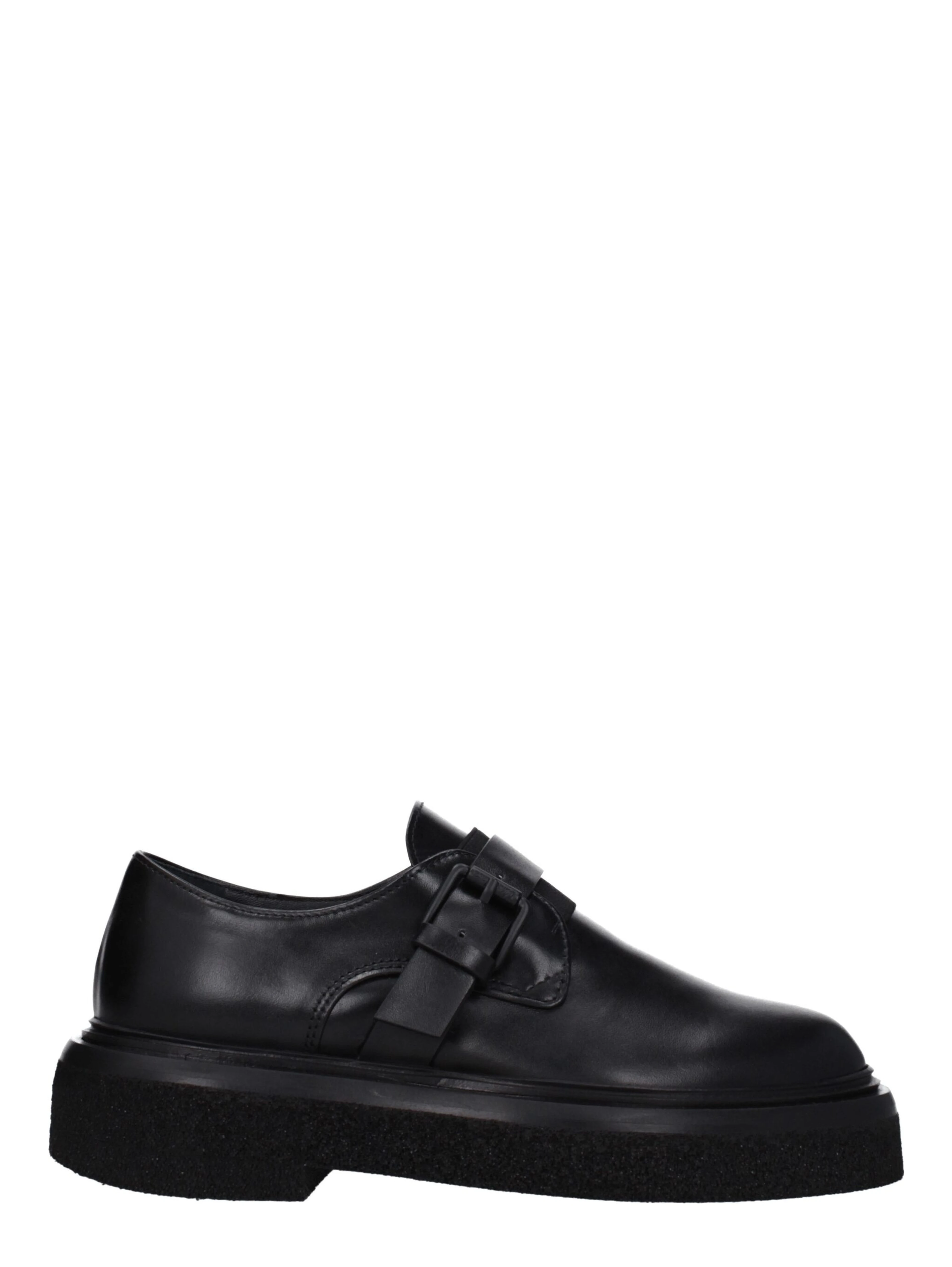 Black Leather Oxfords And Derbies