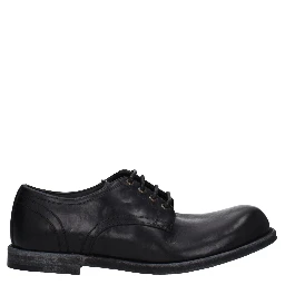 Black Leather Oxfords And Derbies