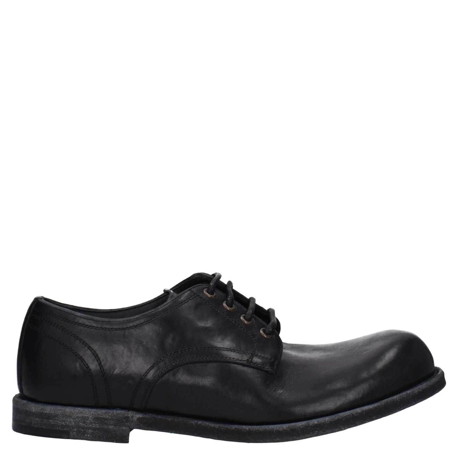 Black Leather Oxfords And Derbies
