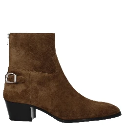 Brown Leather Ankle Boots