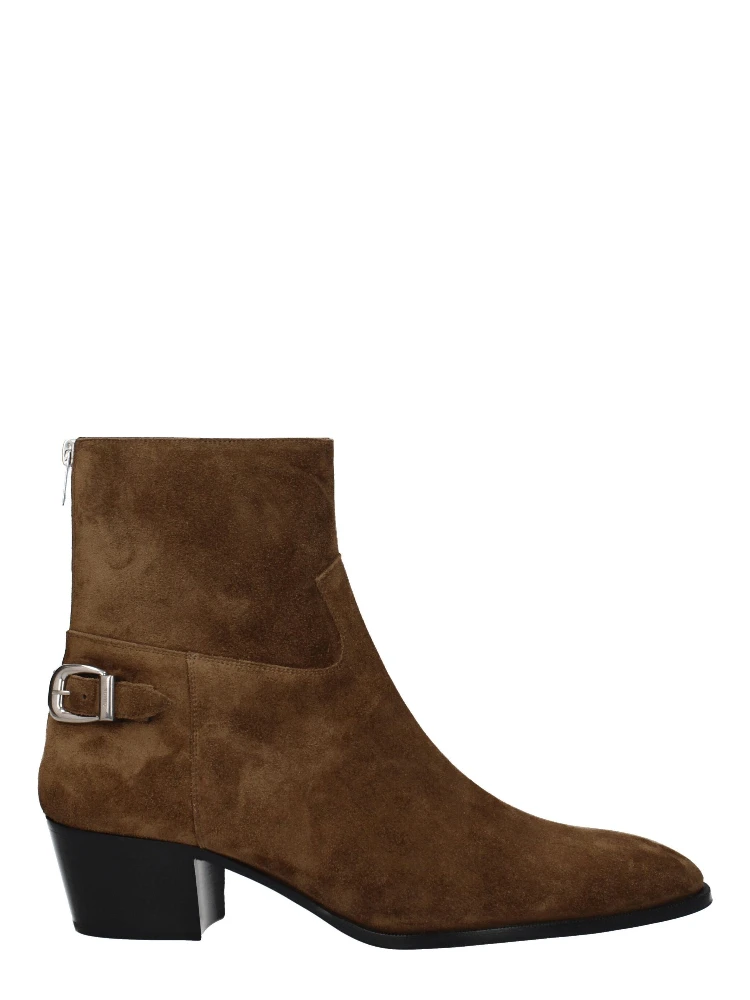 Brown Leather Ankle Boots
