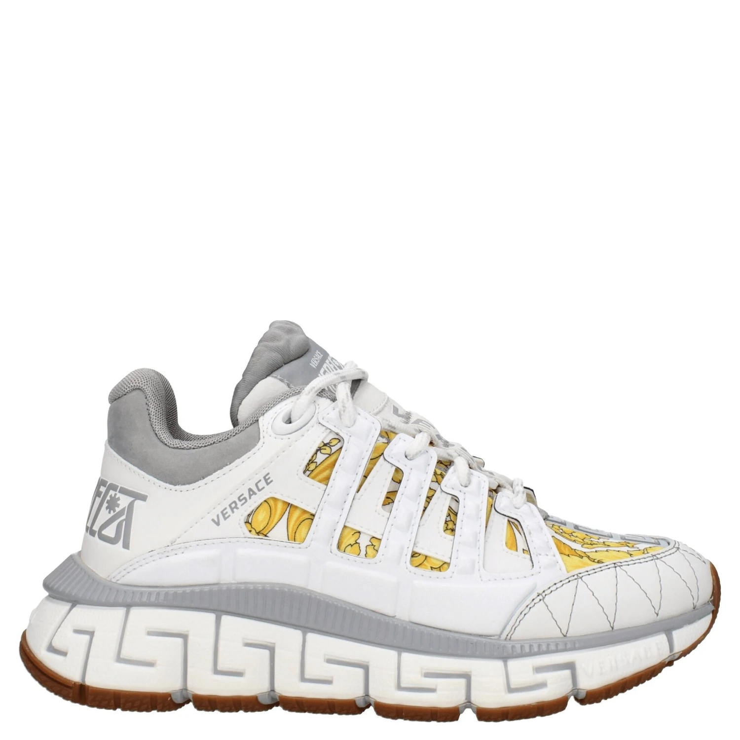 White Fabric Athletic Sneakers