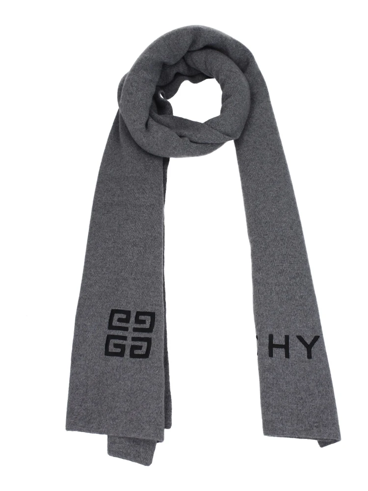 Gray Wool Scarf
