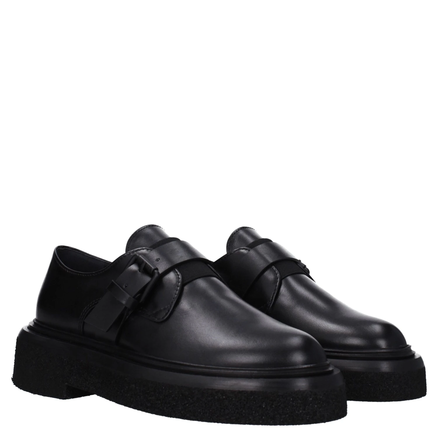 Black Leather Oxfords And Derbies