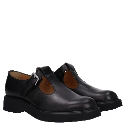 Black Leather Oxfords And Derbies