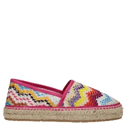 Multicolor Fabric Espadrilles