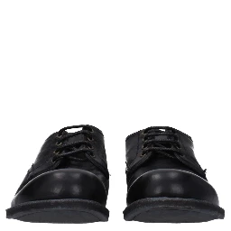 Black Leather Oxfords And Derbies