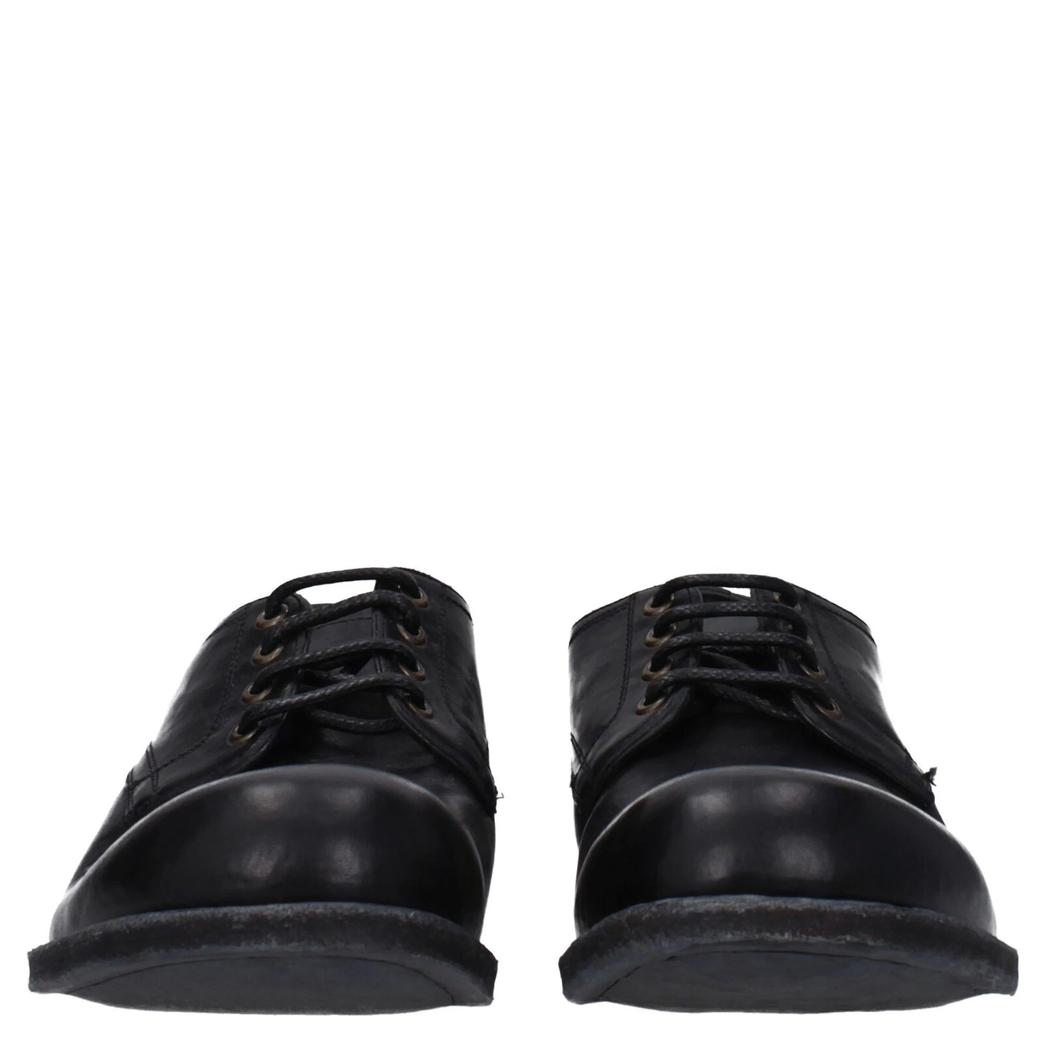 Black Leather Oxfords And Derbies