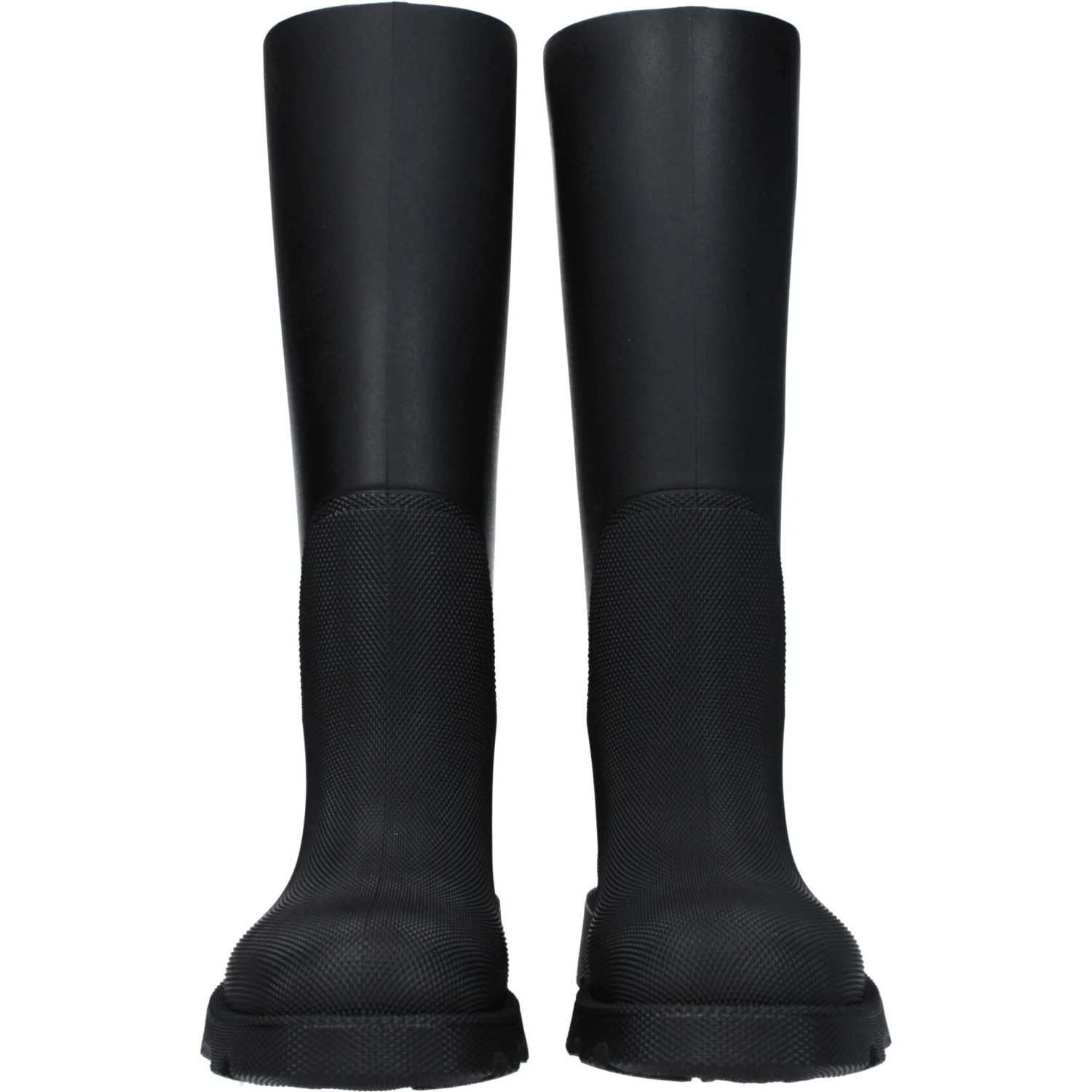 Black Cotton Rain Boots
