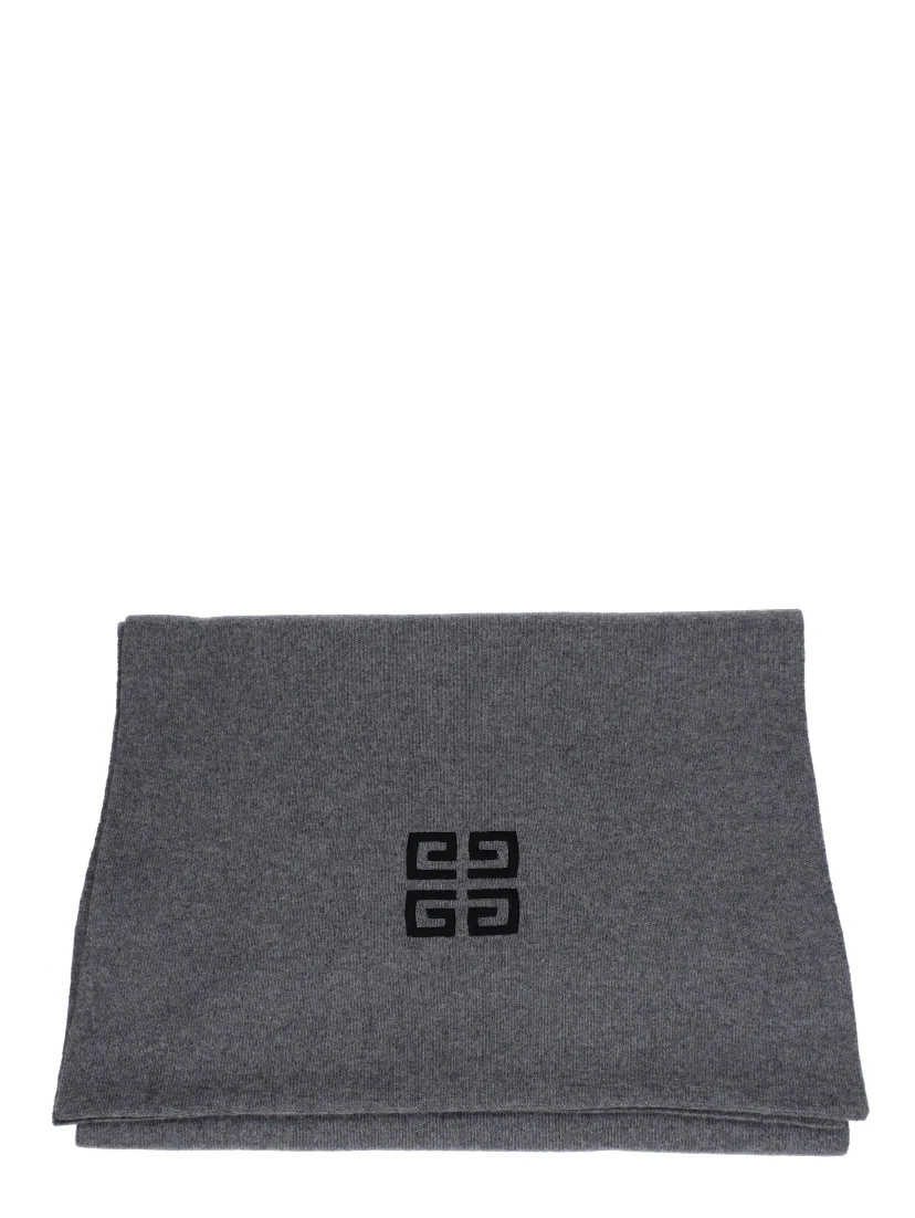 Gray Wool Scarf