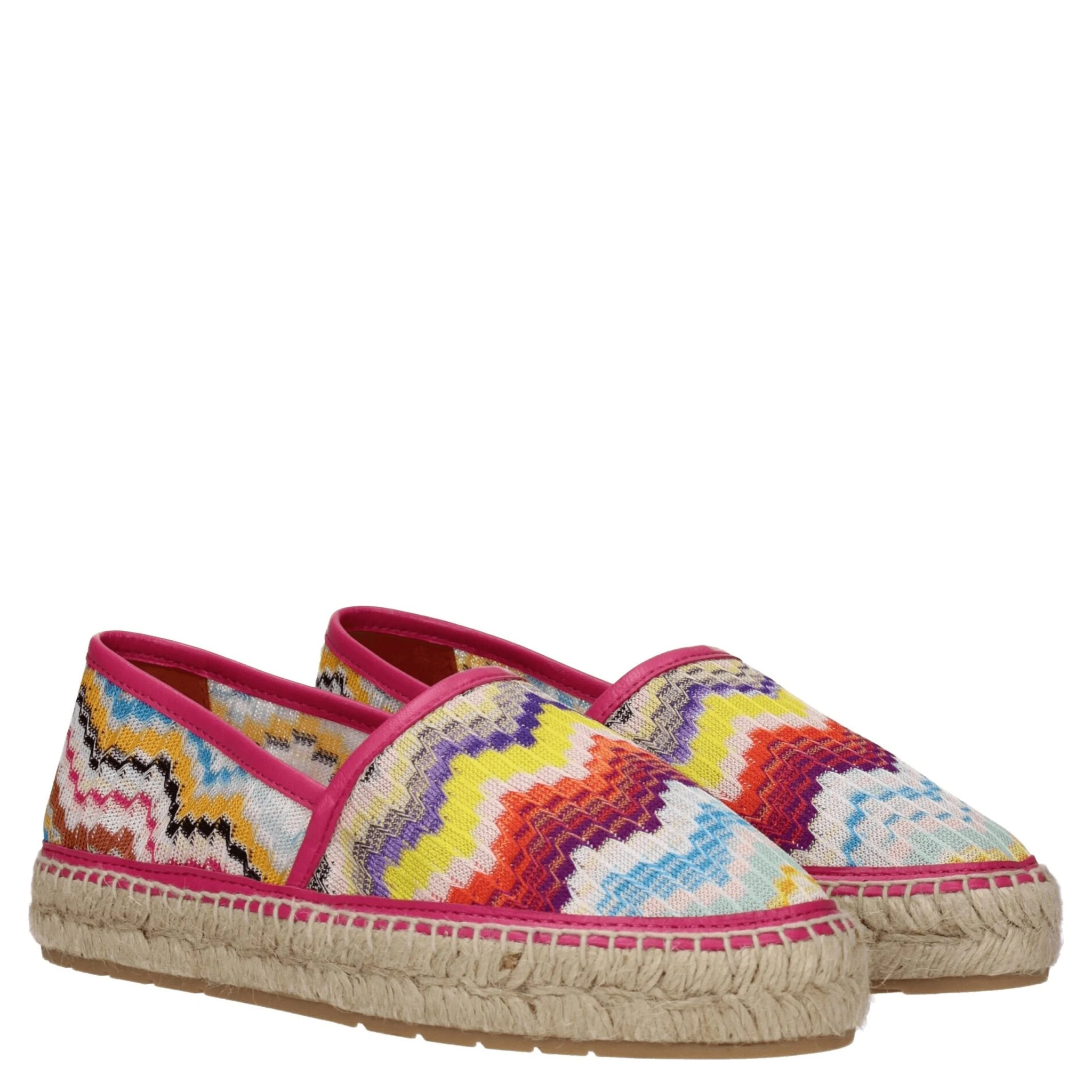 Multicolor Fabric Espadrilles