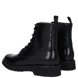 Black Leather Ankle Boots