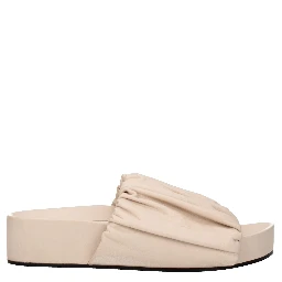 Pink Leather Slippers