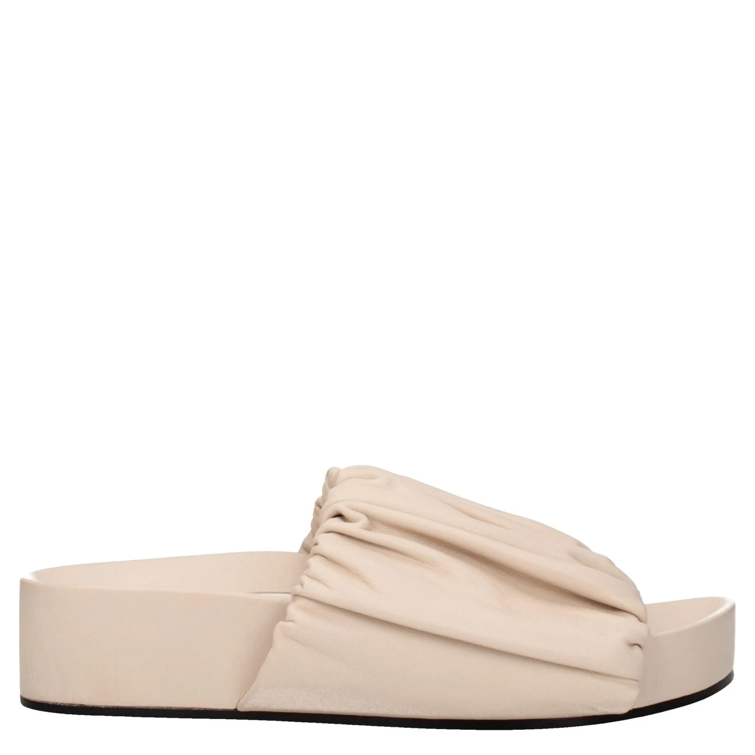 Pink Leather Slippers