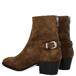 Brown Leather Ankle Boots
