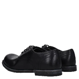 Black Leather Oxfords And Derbies