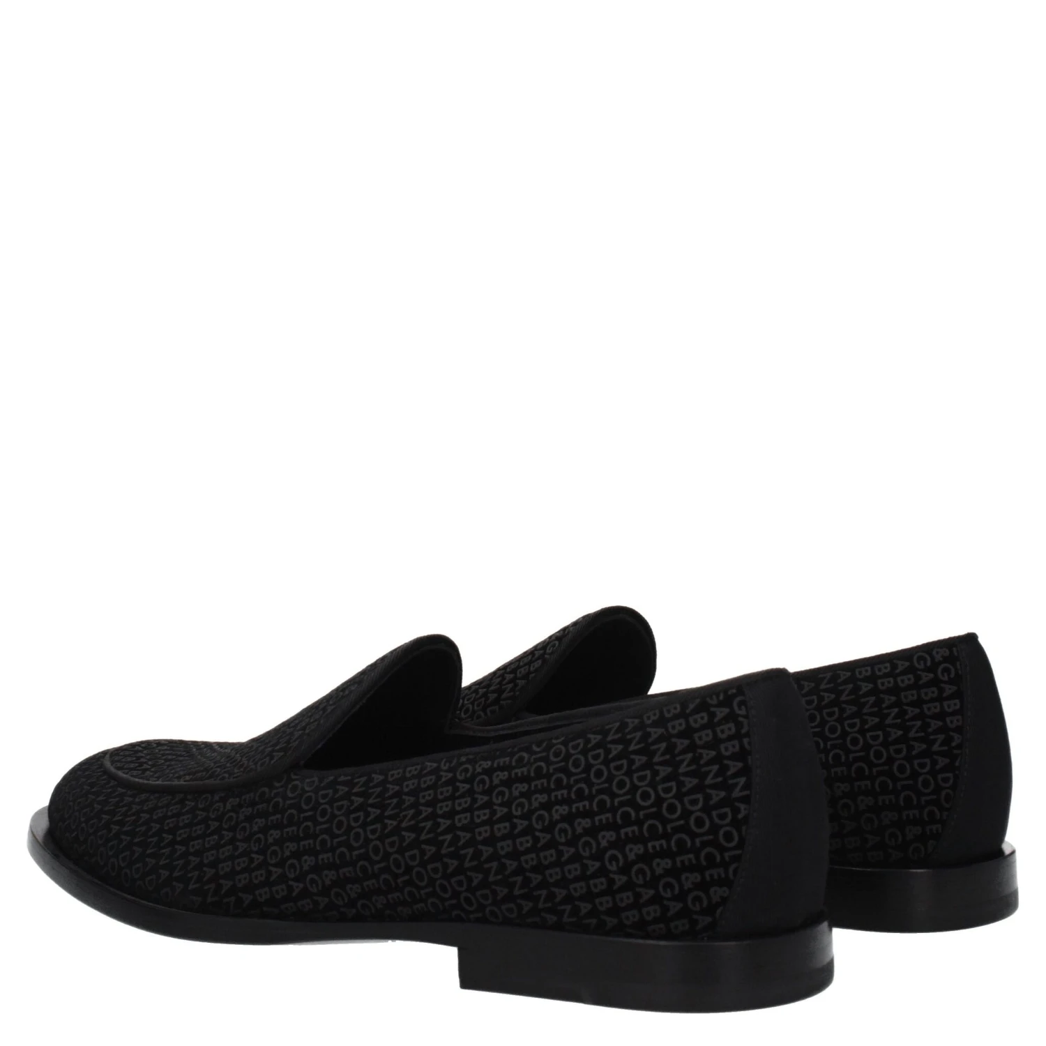 Black Velvet Slip-On Loafers