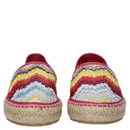 Multicolor Fabric Espadrilles