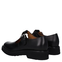 Black Leather Oxfords And Derbies