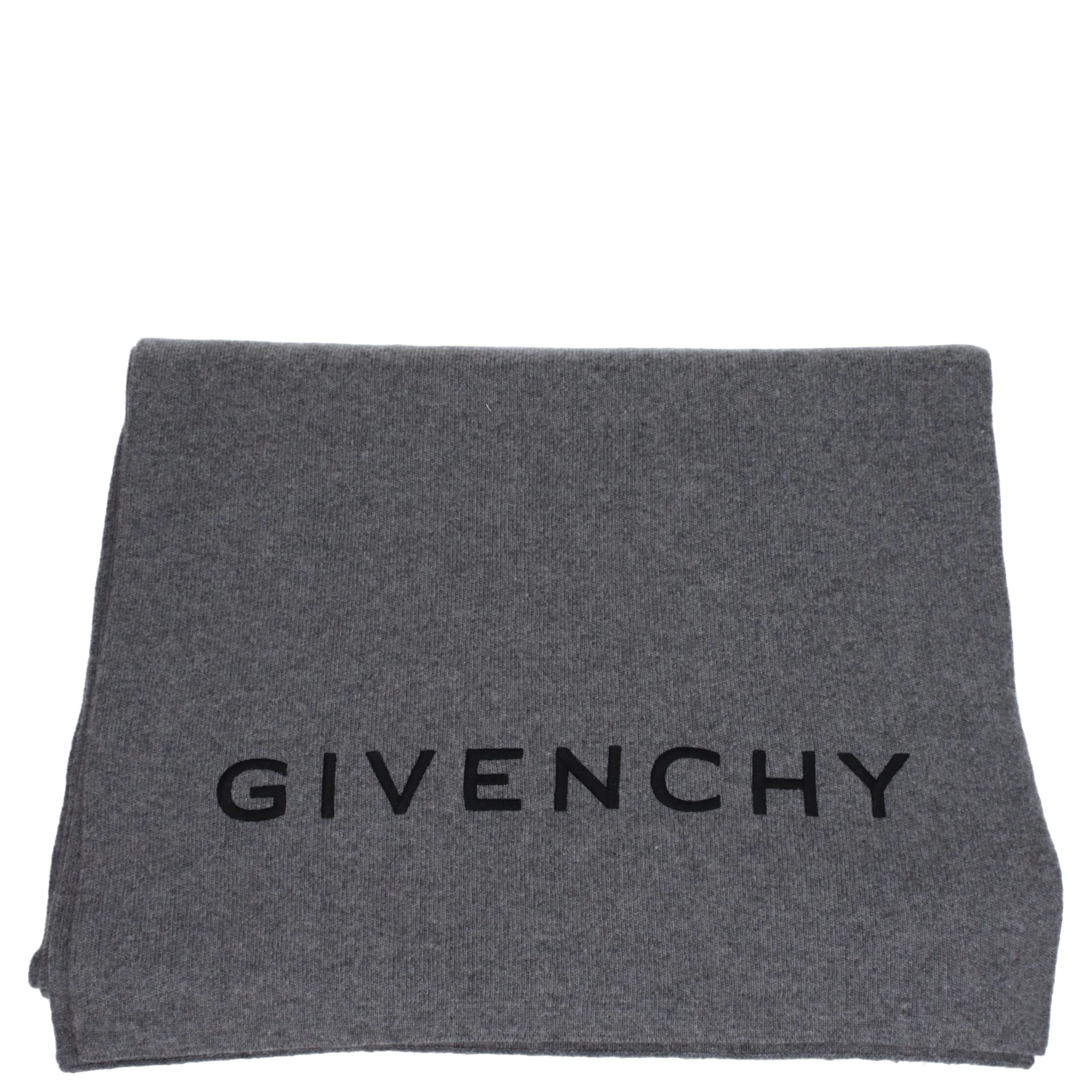 Gray Wool Scarf