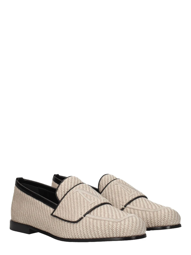 Beige Fabric Slip-On Loafers alternative