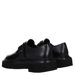 Black Leather Oxfords And Derbies