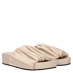Pink Leather Slippers