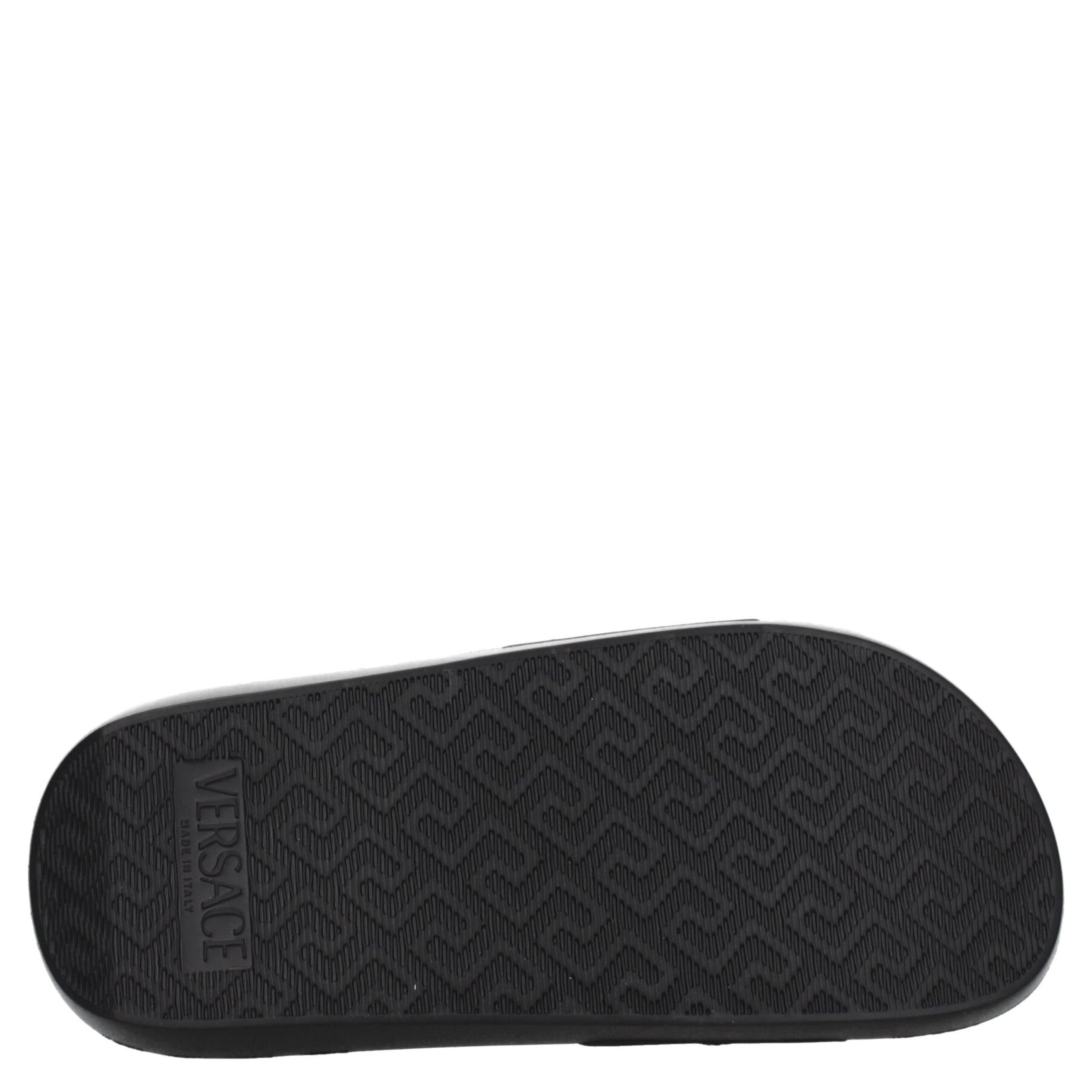 Black Leather Slippers