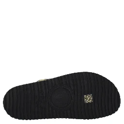Black Fabric Slippers