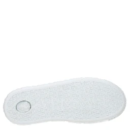 White Leather Low Top Sneakers