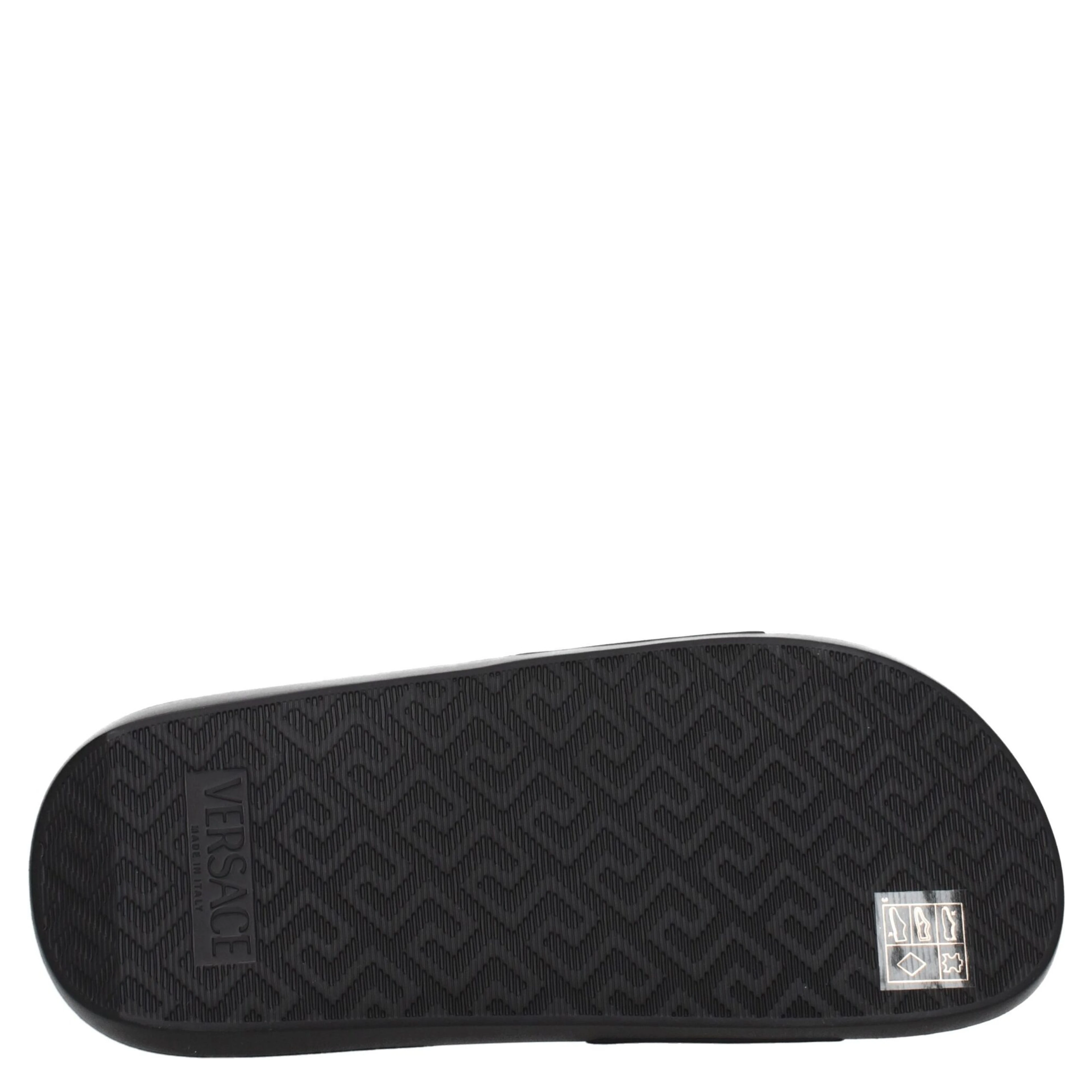 Black Leather Slippers