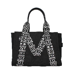 Black Fabric Shoulder Bag