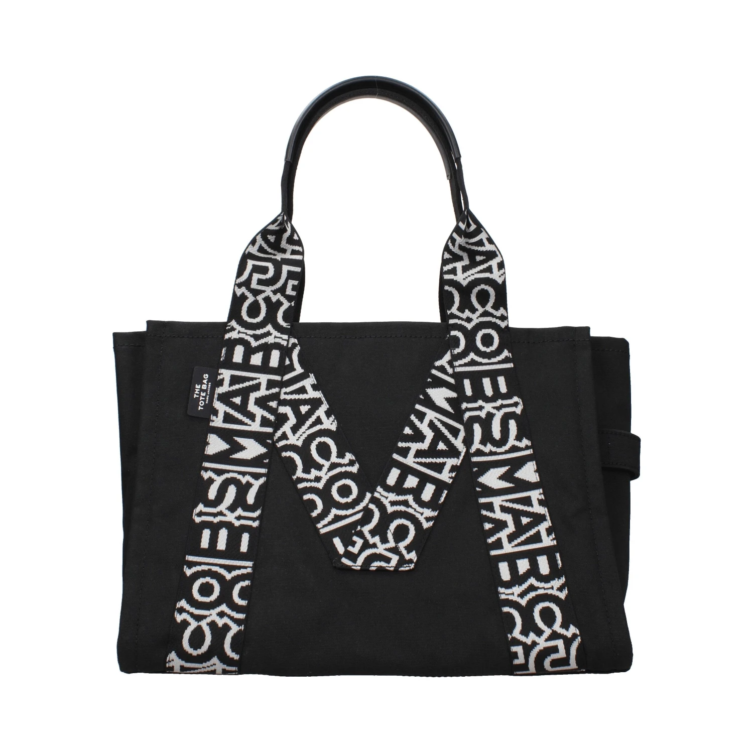 Black Fabric Shoulder Bag