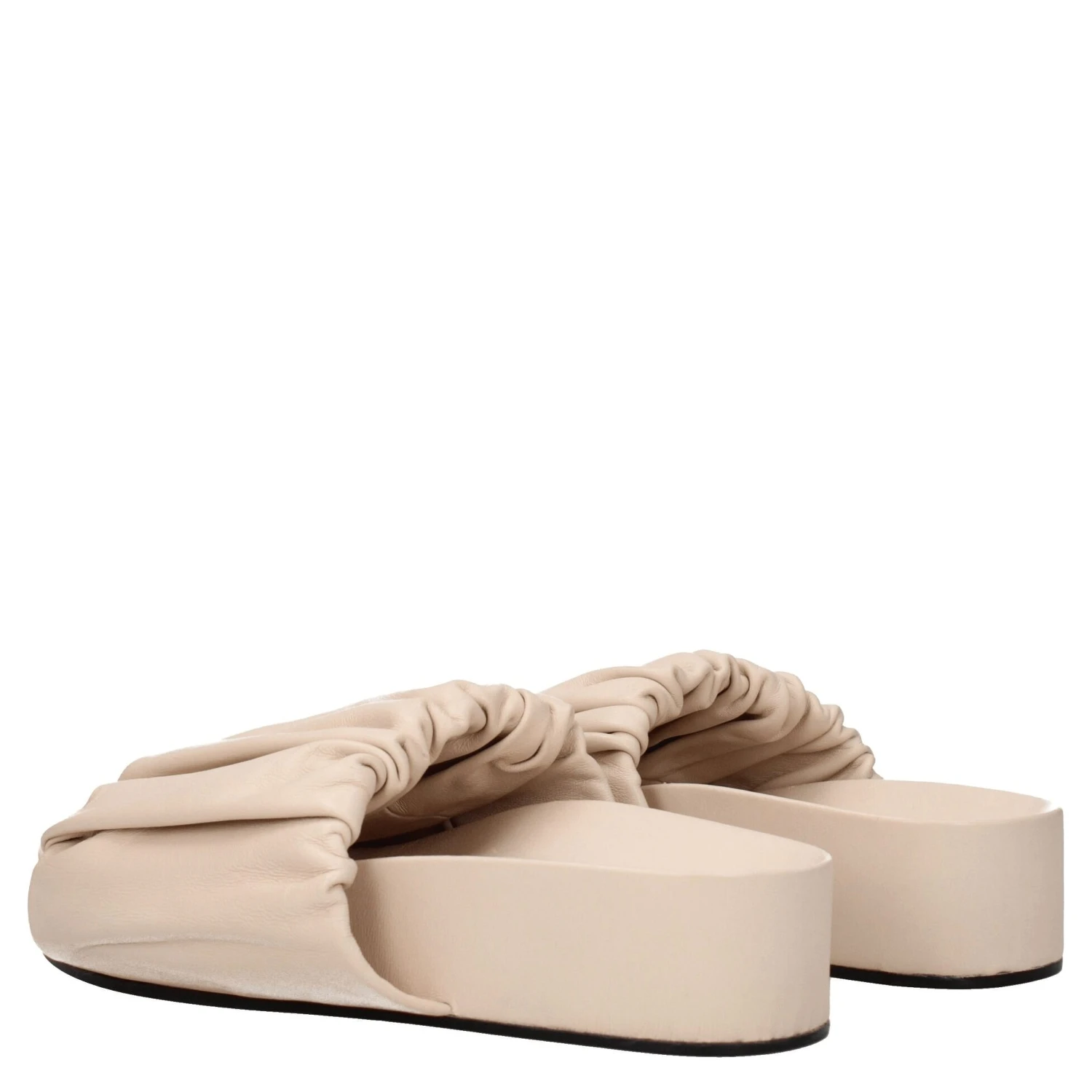 Pink Leather Slippers