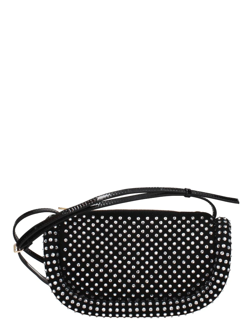 Black Leather Crossbody Bag