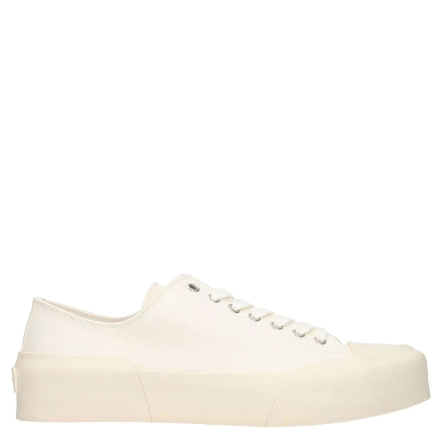 Beige Fabric Low Top Sneakers