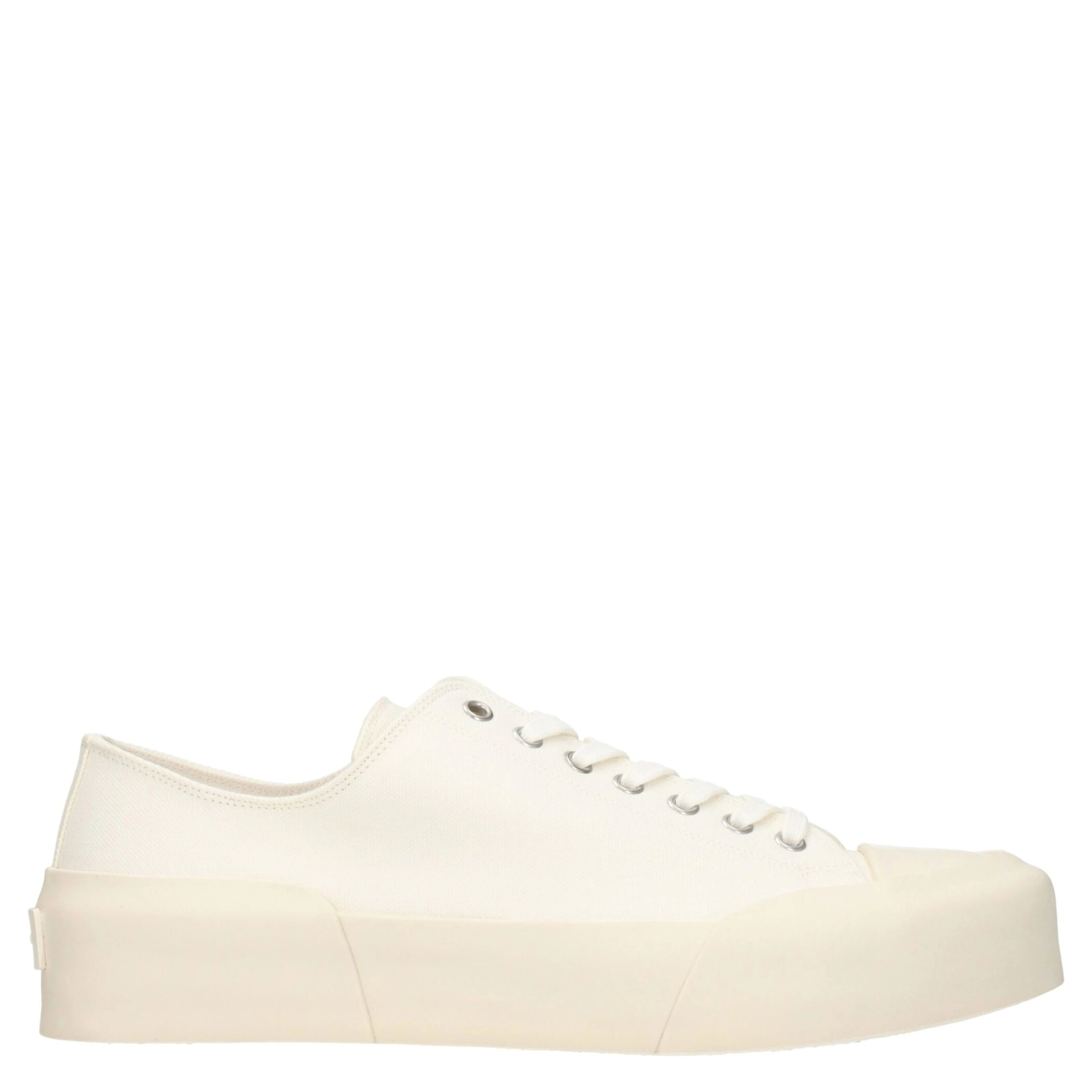 Beige Fabric Low Top Sneakers