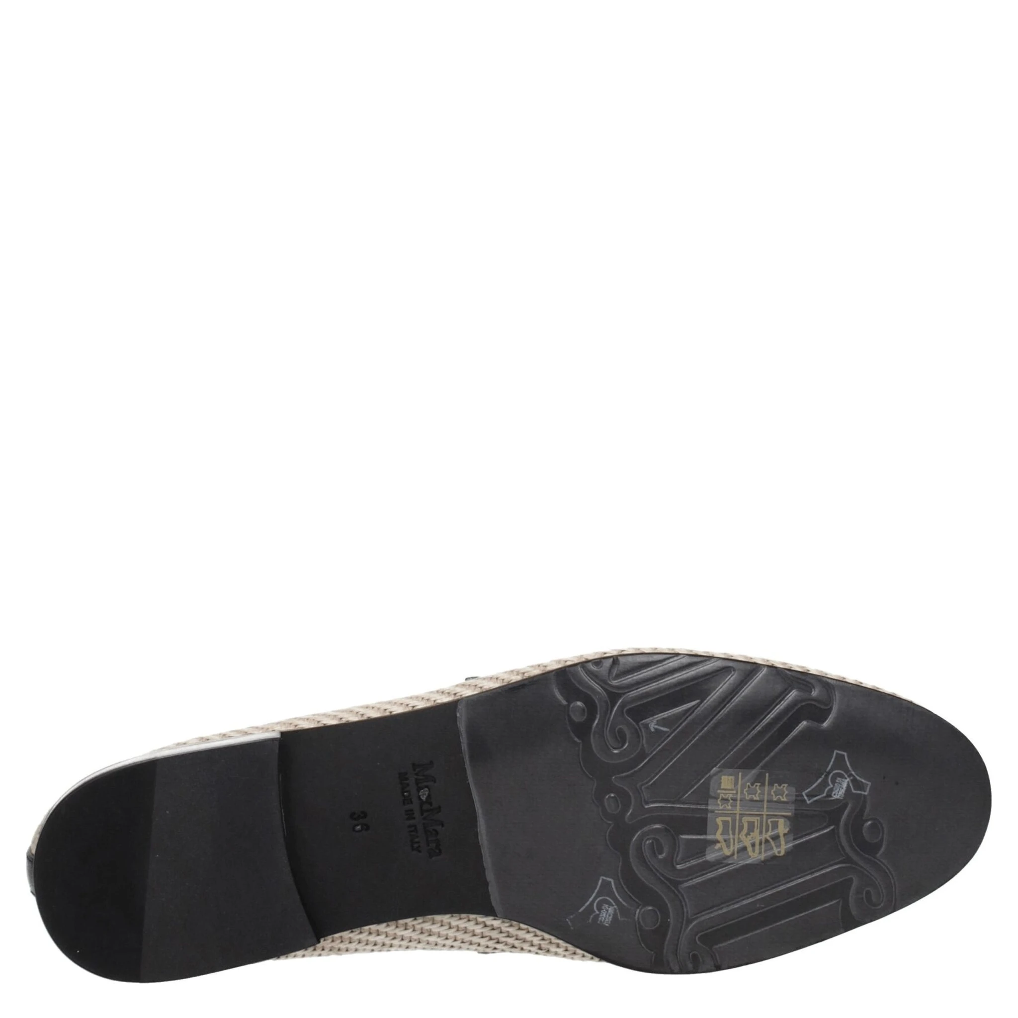 Beige Fabric Slip-On Loafers