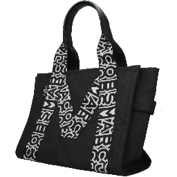 Black Fabric Shoulder Bag