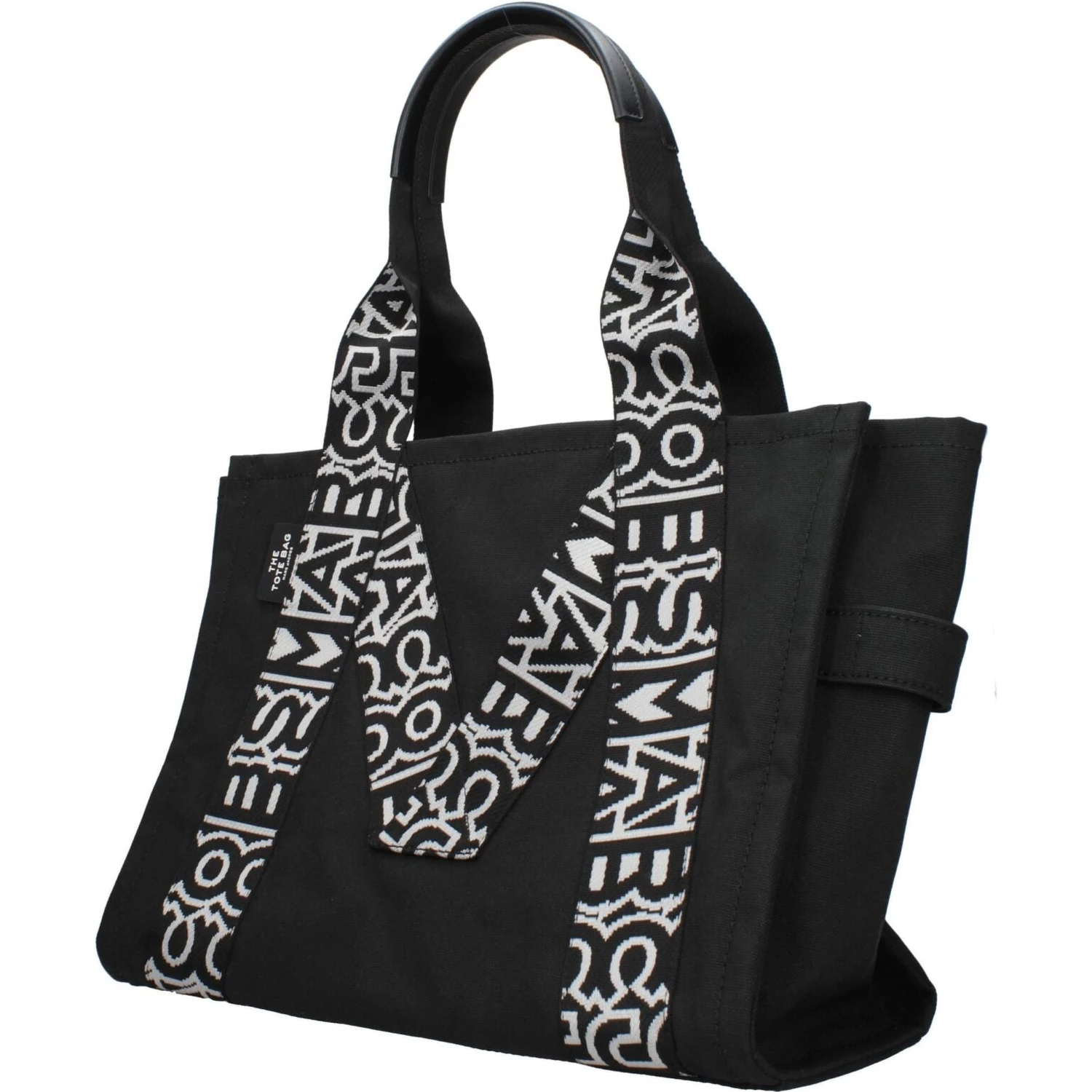 Black Fabric Shoulder Bag