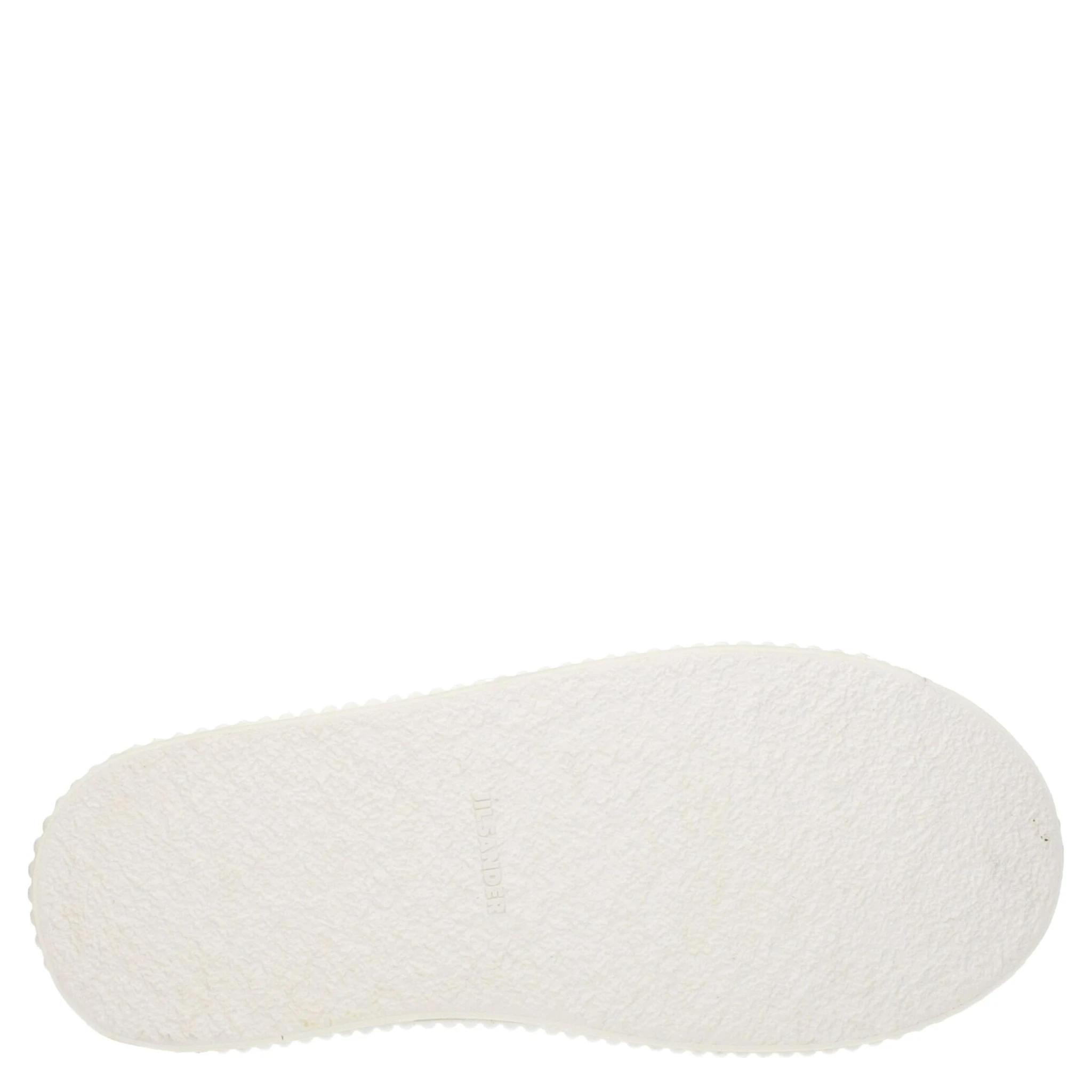 White Fabric Platform Sneakers