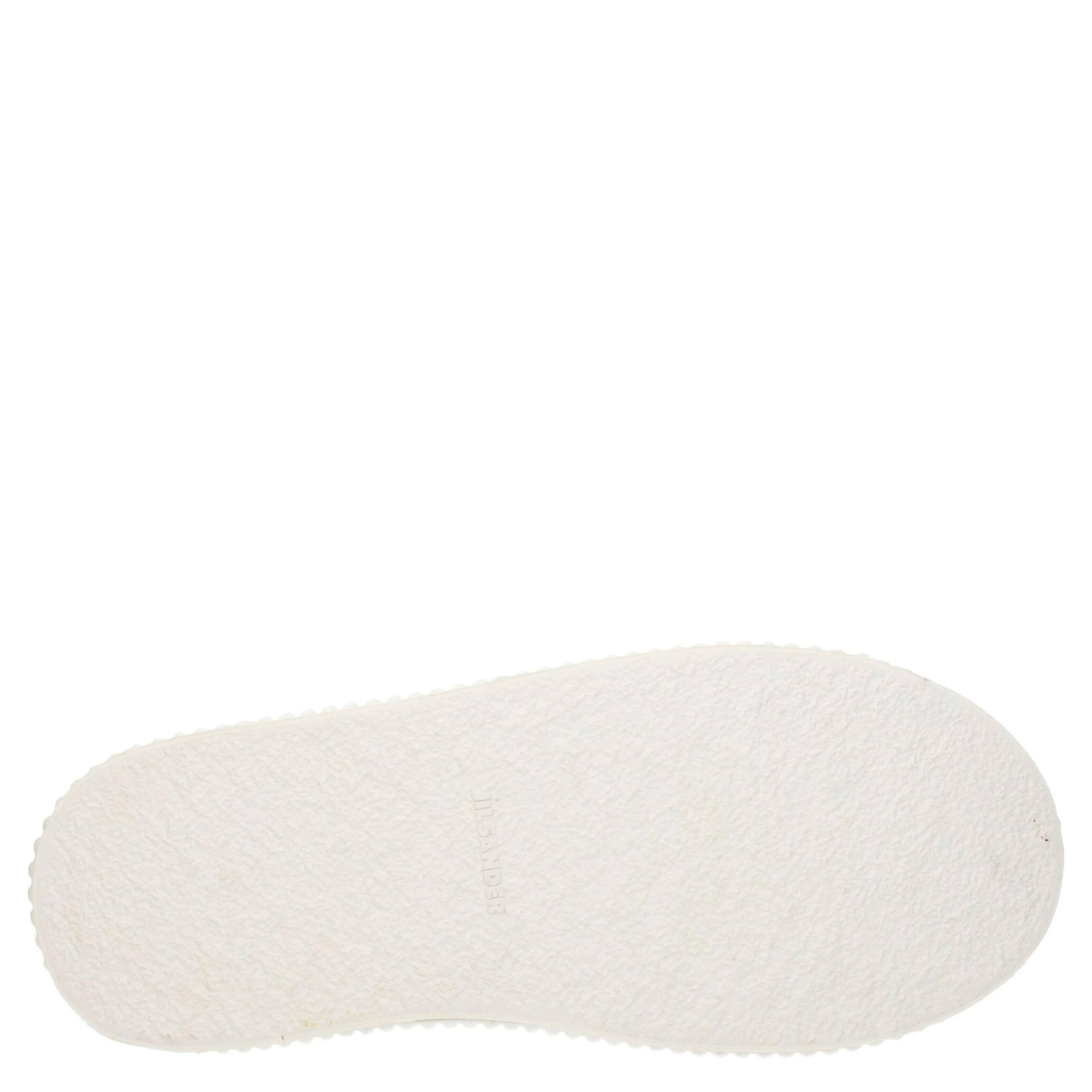 White Fabric Platform Sneakers