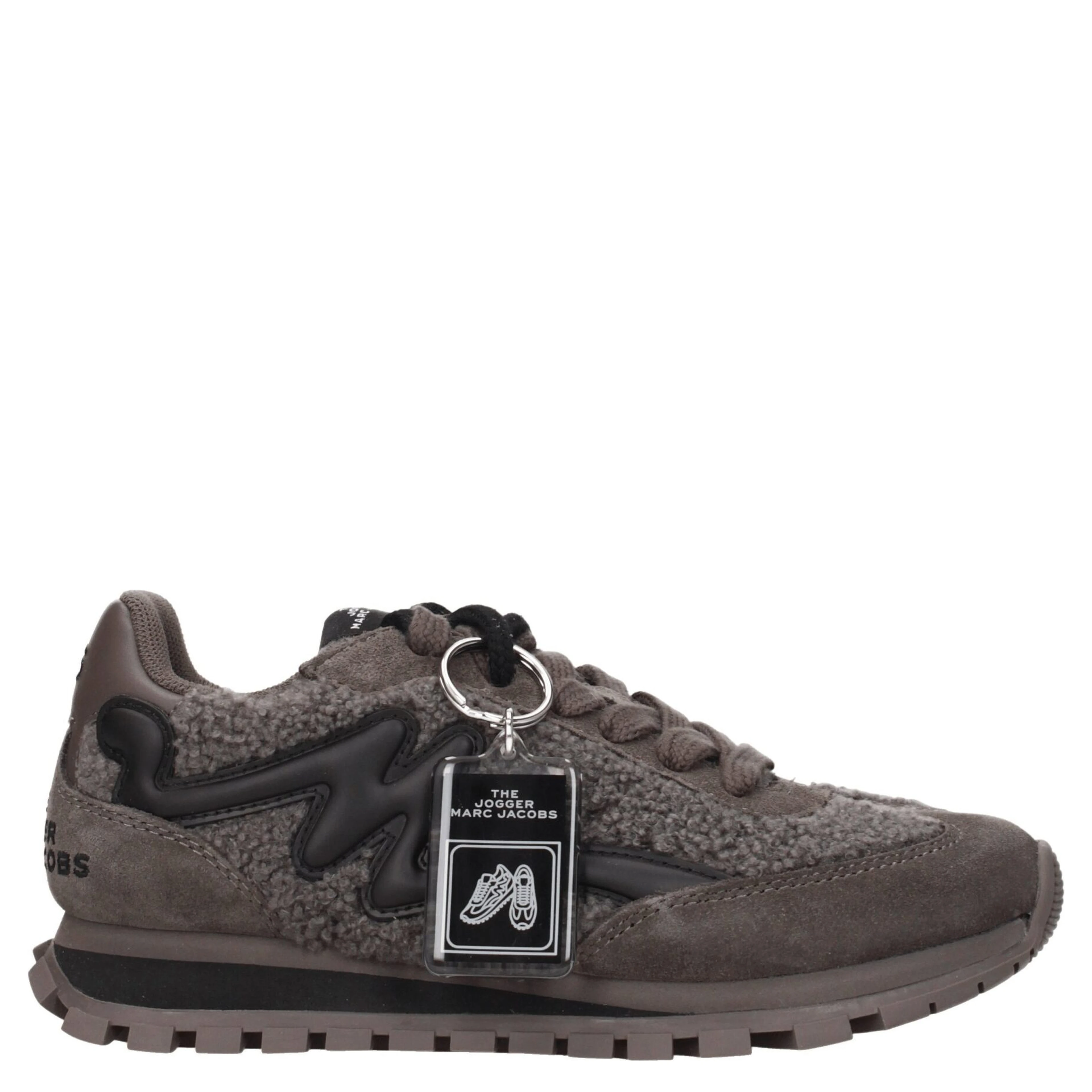 Gray Fur Chunky Sneakers